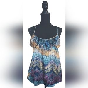 Muti Color Paper Tee Blouse